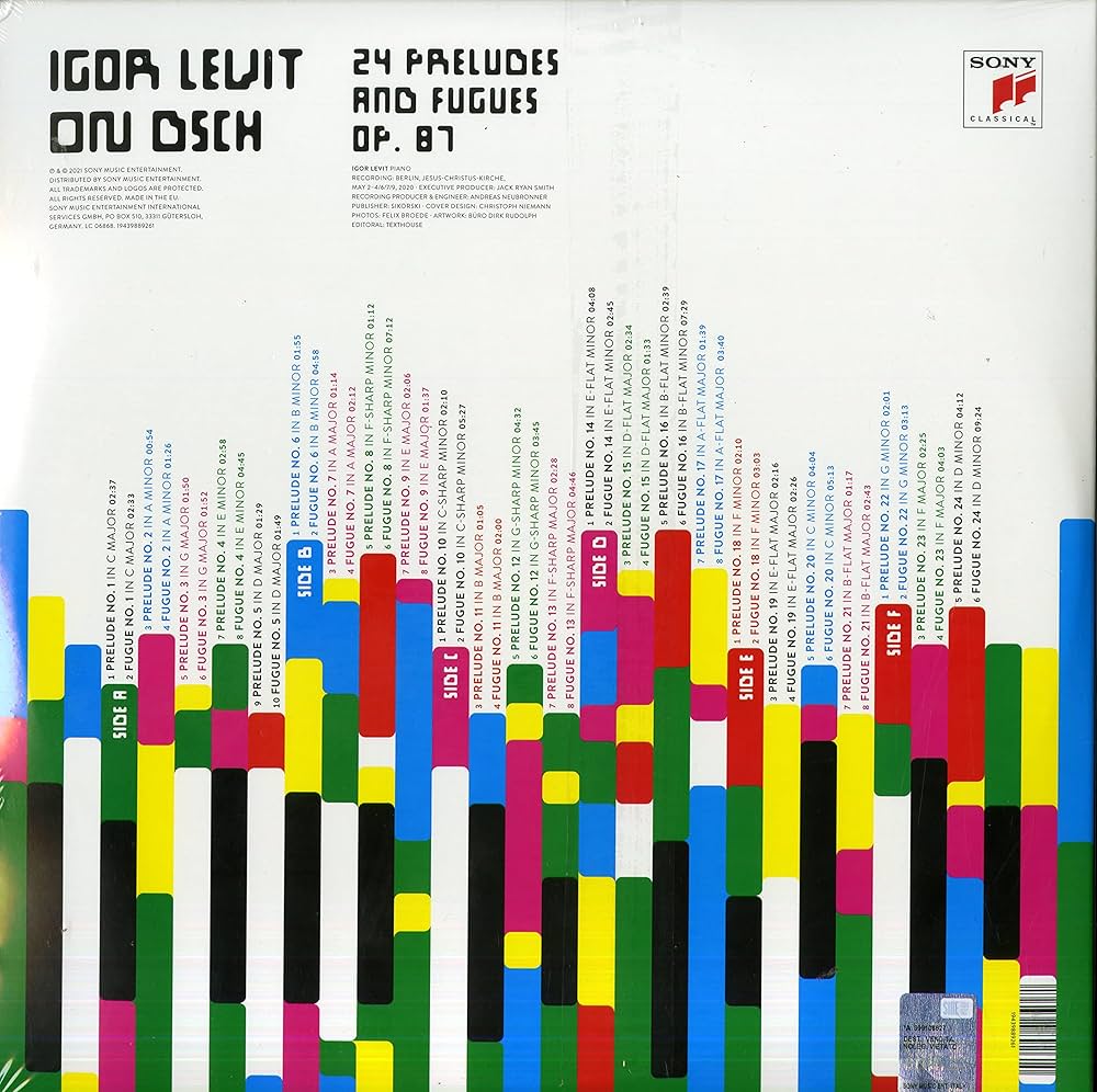 欧2discs LP Igor Levit On DSCH - Part 2: Stevenson 19439903681 Sony Classical /00520 Amazon.com: On Dsch: CDs & Vinyl